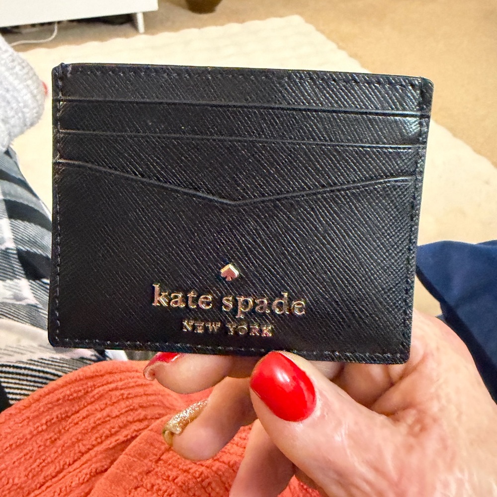 Kate Spade Midnight Black Card Case